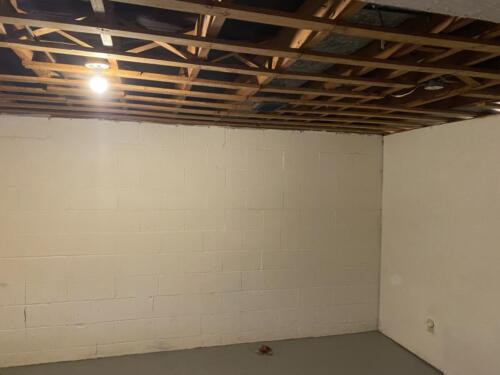 Before - Finished basement with powder room - 2/9/2022